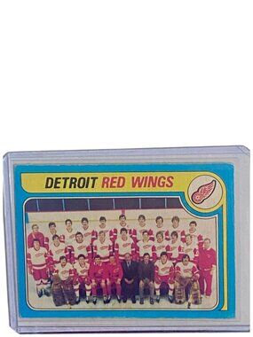 Detroit Red Wings 1973-74 Team Hockey Card Checklist Topps Vintage NHL
